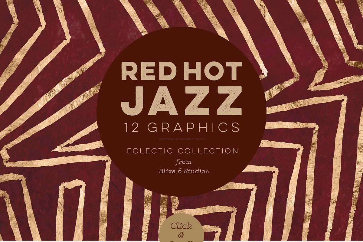 36 Golden Jazz Era Graphics, a Pattern Graphic by Blixa 6 Studios (Photo 4 of 7)