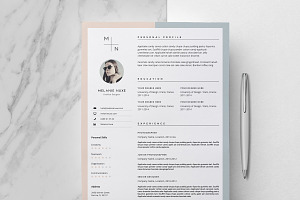 CV Design & Cover Letter / Melanie