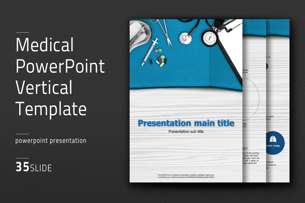 Medical PowerPoint Vertical Template, a Presentation Template by Good Pello