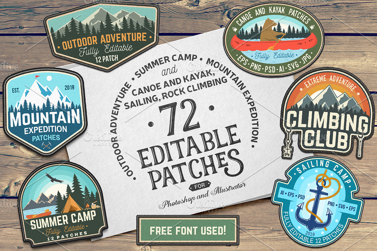 156 Editable Badges and Patches, a Branding & Logo Template by sivVector (Photo 2 of 7)