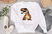 Velociraptor Svg, Dinosaur clipart, an Animal Illustration by Bila Vorona (Thumbnail 2 of 3)