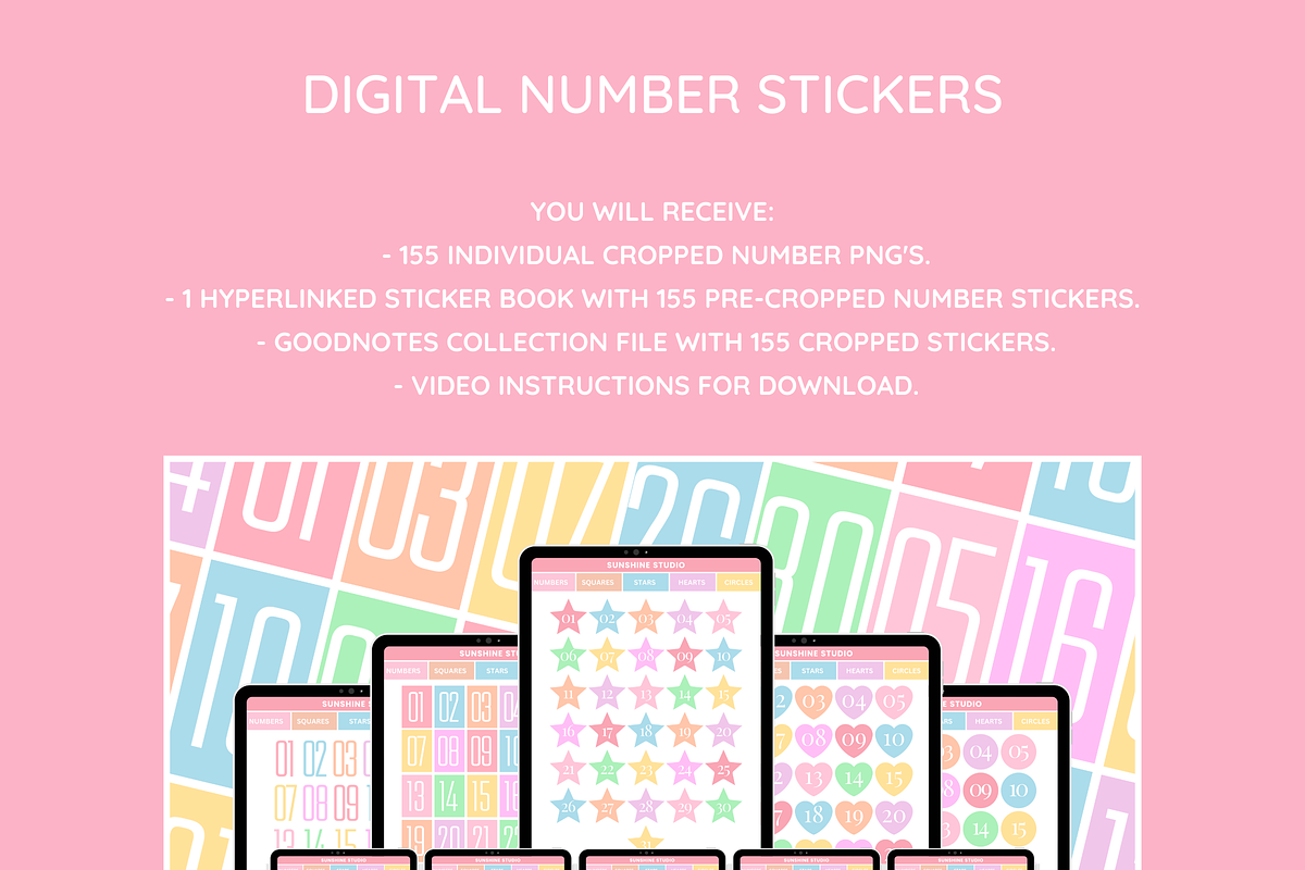 Pastel Digital Planner Mega Bundle, a Templates & Theme by SunshineStudioBoutique (Photo 9 of 11)
