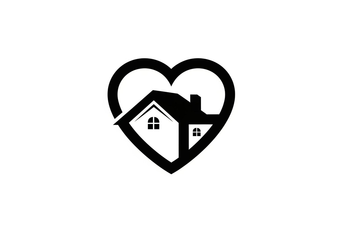 50 Home Love Heart House Icon Set Bu, an Illustration by Gaye Art (Photo 10 of 51)