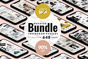 -90%MASSIVE BUNDLE-Instagram puzzles, a Social Media Template by CreativeFolks (Thumbnail 1 of 25)