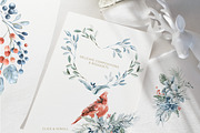 Winter Ornament Watercolor & Gold, an Illustration by Cat In Colour (Thumbnail 4 of 6)