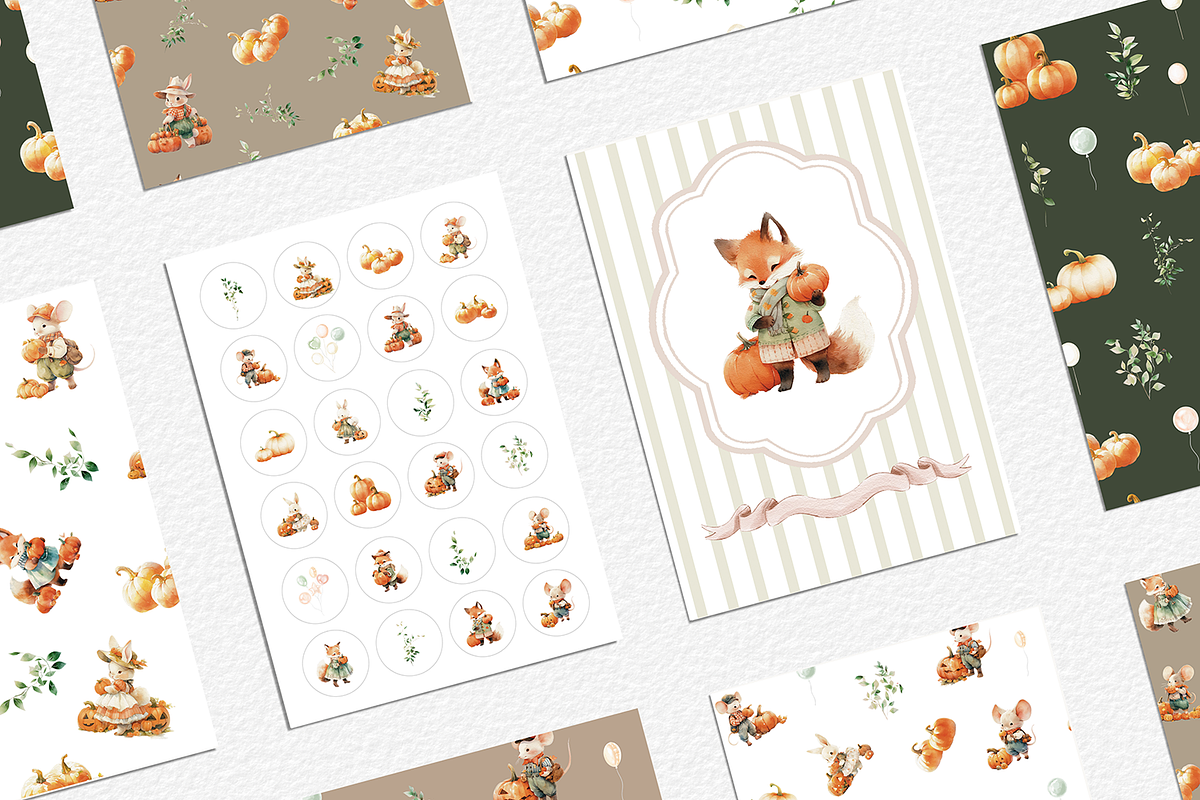 Pumpkin Harvest, an Animal Illustration by heyiamalice (Photo 12 of 14)