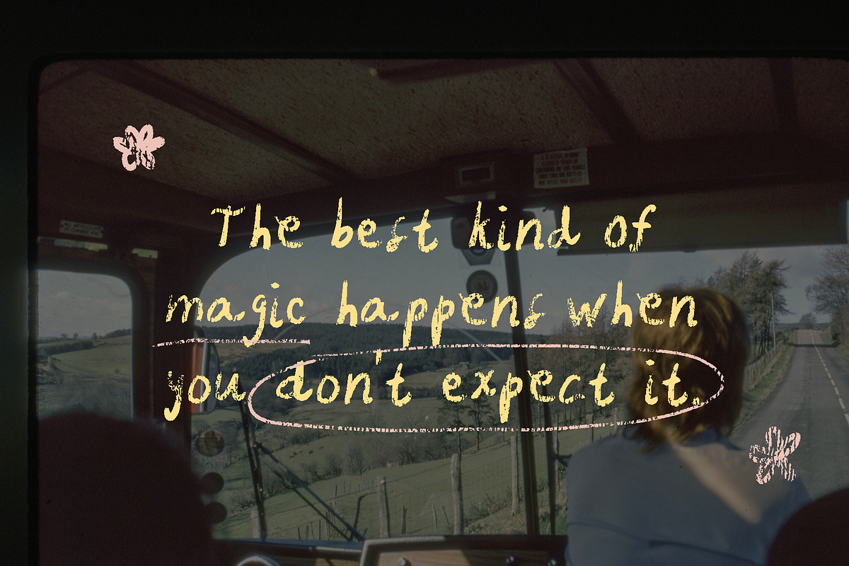 Luna's Quill Chalk Font, a Handwritten Font by Perplexitics (Photo 2 of 10)