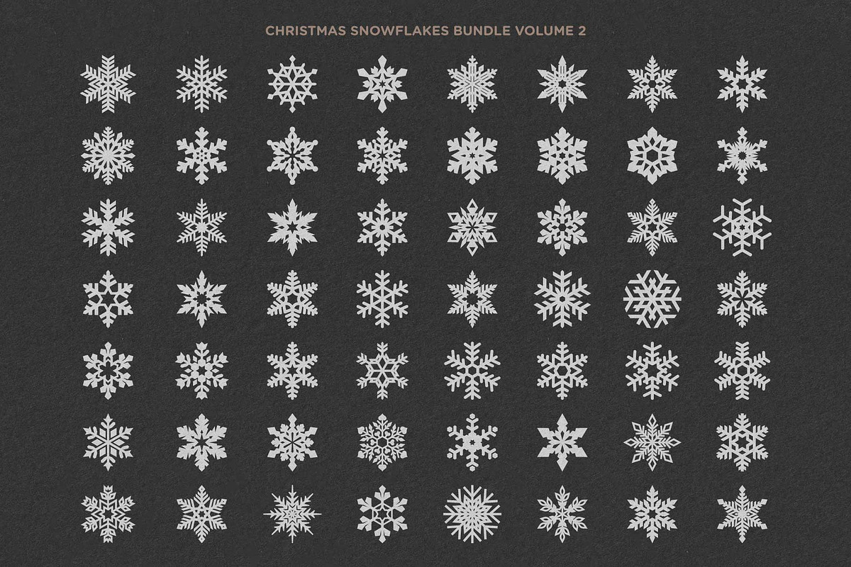 Snowflake SVG Bundle Ornaments Vol 2, an Object Graphic by Seaquint (Photo 3 of 8)