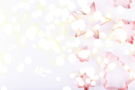 Flatlay with snowflakes, star and ho, a Holiday Photo by Kate Molchanova