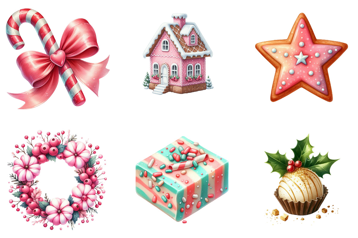 70 Sweet Christmas Clipart Bundle, an Illustration by DreamArtGraphic (Photo 2 of 5)