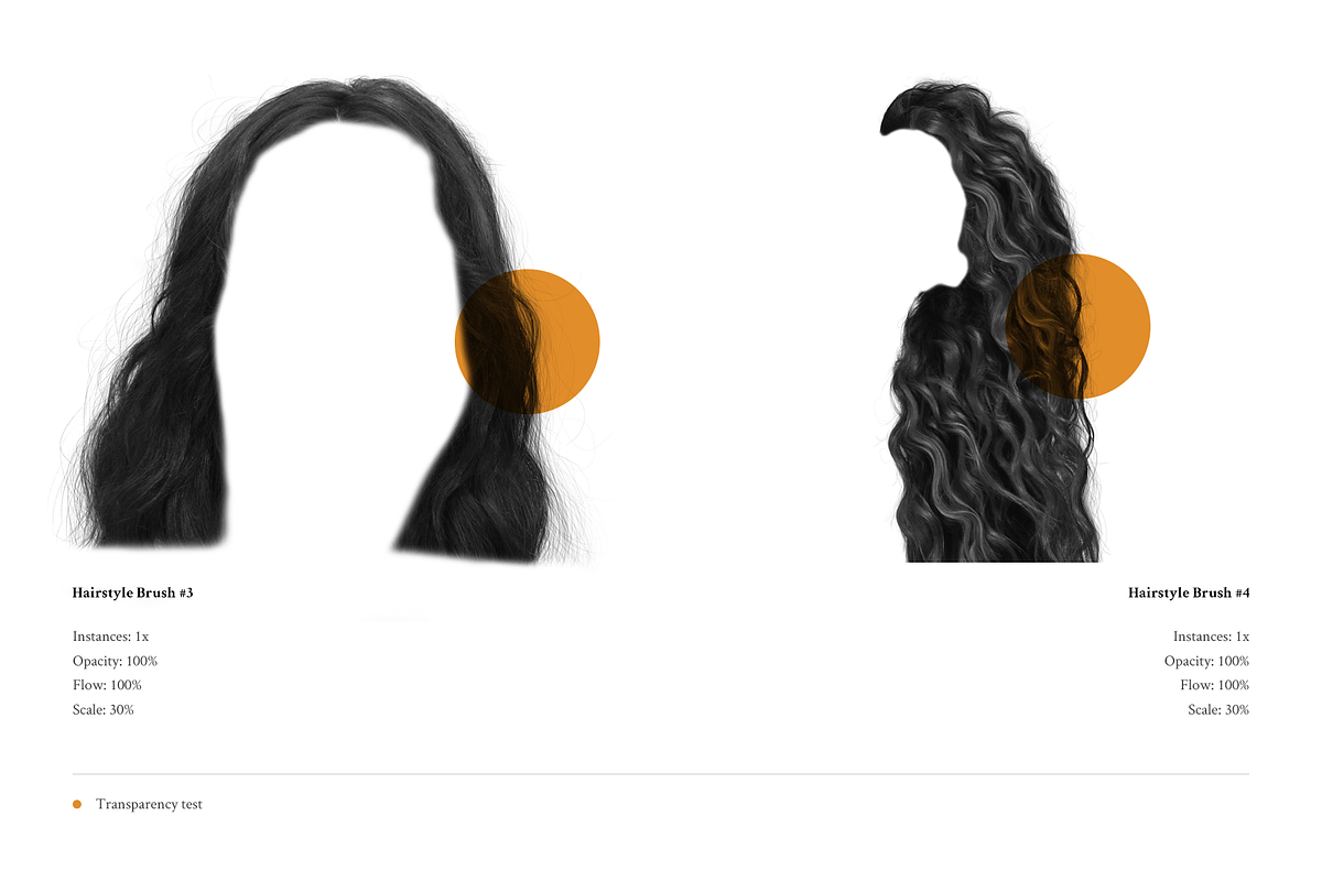 Hair Brushes for Photoshop, a Brush Add-On by Jinro (Photo 8 of 9)