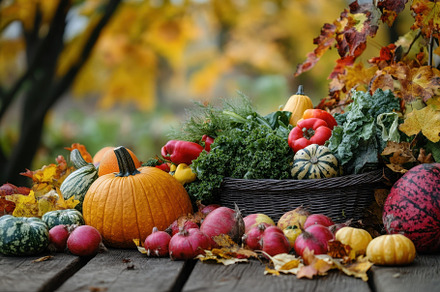 Thanksgiving celebration in rural, a Photo by Pavel_design