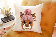 Crochet Faux Yarn Christmas Reindeer, an Illustration by SinaCreation (Thumbnail 6 of 7)