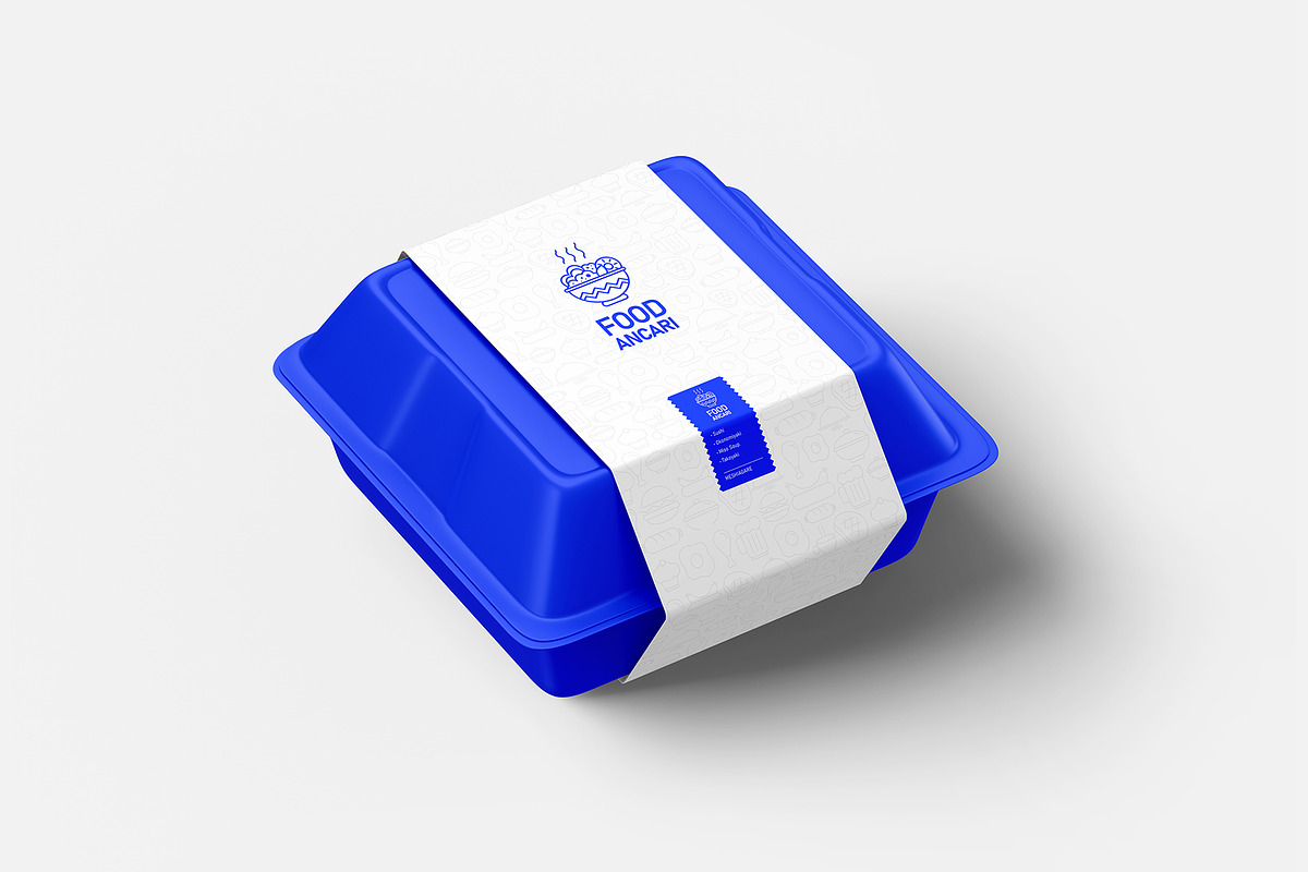 Food Box Packaging Mockup, a Packaging Mockup by AlkStudio (Photo 3 of 13)