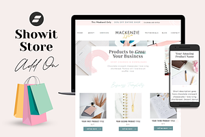 Showit Store Add On Templates