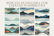 8 Serene Loch Seamless Patterns, a Pattern Graphic by Inknfolly (Thumbnail 2 of 6)
