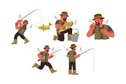 Character Fisher Man Vol 2 Doodle, a Person Illustration by SLAB! Design (Thumbnail 3 of 3)