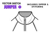 Funnel Neck Hoodie, an Apparel Mockup by Doroty Dafne Designs (Thumbnail 4 of 7)