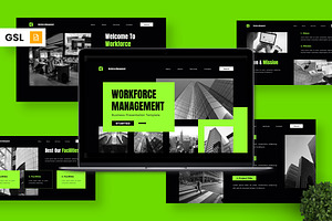 Workforce Management - Business GSL, a Presentation Template by Deepslide Studio