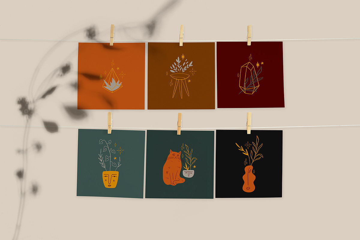 Plant Lady Bundle, a Decorative Illustration by Annie Konst (Photo 4 of 22)