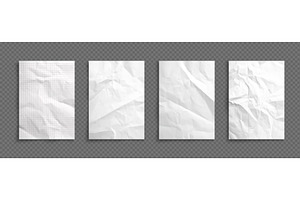 Crumpled paper page sheets, an Object Illustration by Buch&Bee