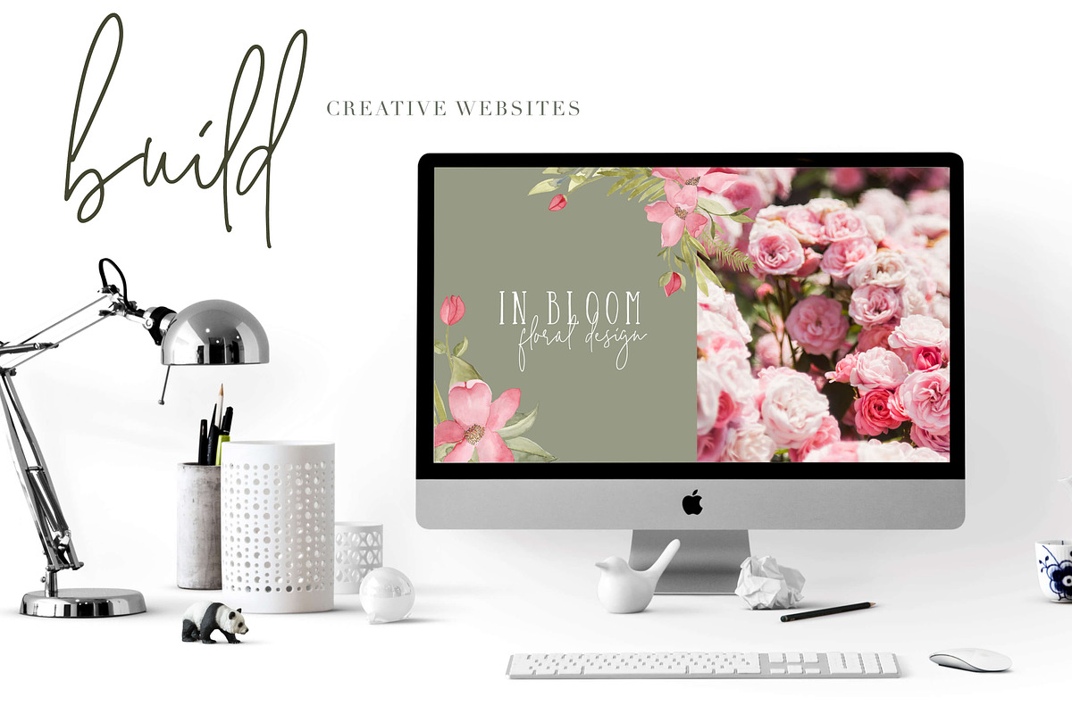 Watercolor Floral Blooms Clipart Set, an Illustration by The Autumn Rabbit Ltd (Photo 7 of 7)