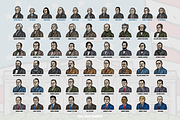 American President Mega Vector Pack, a Person Illustration by Vectory by BSC (Thumbnail 2 of 2)