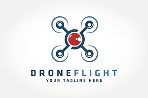 Camera drone logo design simple, a Branding & Logo Template by PrastHF