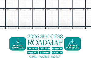2026 Success Roadmap, a Presentation Template by Ahluva Studio