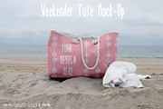 Weekend Tote Mock Up - Version 1, a Product Mockup by Schatzi Graphik (Thumbnail 1 of 5)