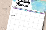 Monthly Planner: A5 & A4, a Stationery Template by Stick with Sam (Thumbnail 3 of 4)