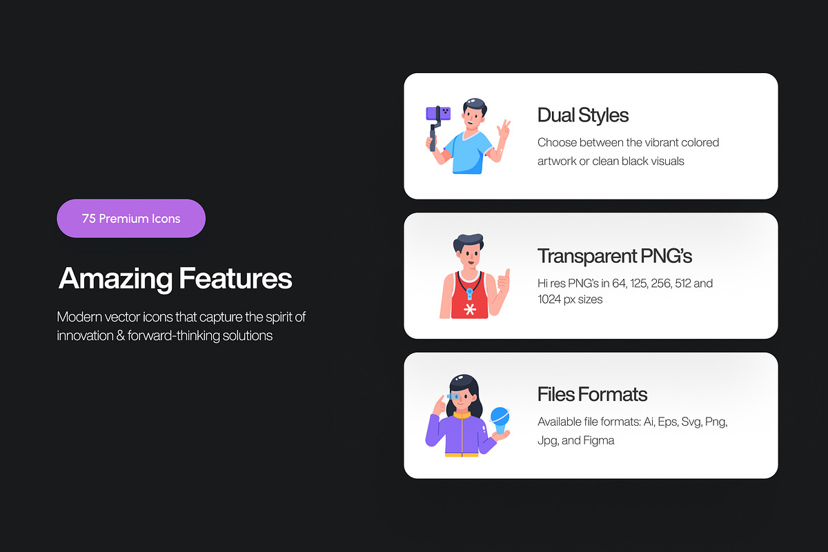 75 Avatar Flat Icons, an Emoji Icon by Prosymbols (Photo 2 of 10)