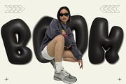 Black Bubble Letters, an Object Graphic by Kate Creative Studio (Thumbnail 5 of 7)