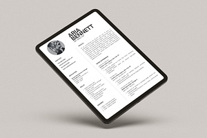 Minimalist Business Resume Template