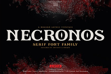 Necronos - Serif font family