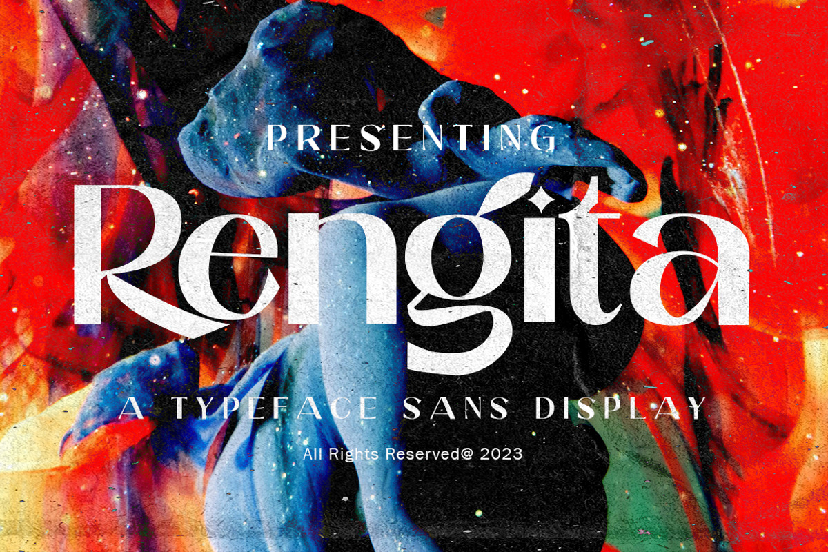 Rengita, a Sans Serif Font by Gatype (Photo 1 of 10)