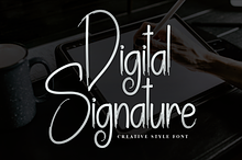 Digital Signature | Script Font