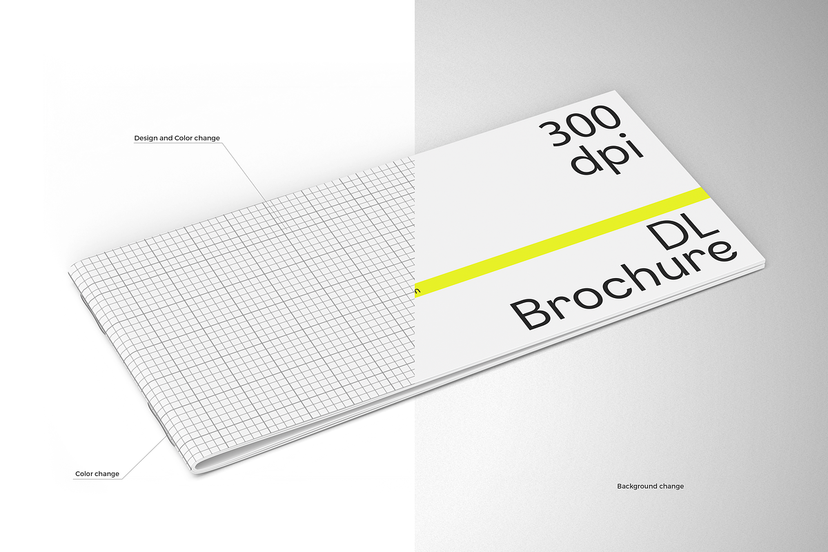 DL Landscape Brochure Mockup, a Product Mockup by Mockupdaddy (Photo 2 of 15)