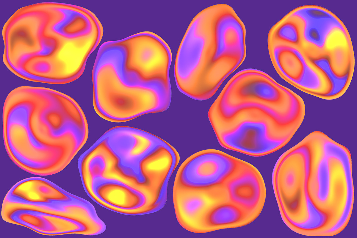Neon Light Drops Transparent PNG Se, an Object Graphic by Kseniya-Omega (Photo 2 of 5)