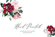 Watercolor Flowers Floral Clipart, an Illustration by WalaPalette (Thumbnail 1 of 5)