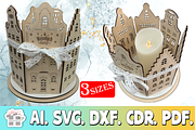 Christmas Lantern Decoration laser, a Pattern Graphic by MegaPrezencik (Thumbnail 1 of 4)