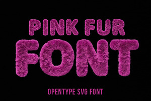 Pink Fur Font