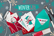 Character winter girl, an Illustration by EvgeniaV (Thumbnail 4 of 4)