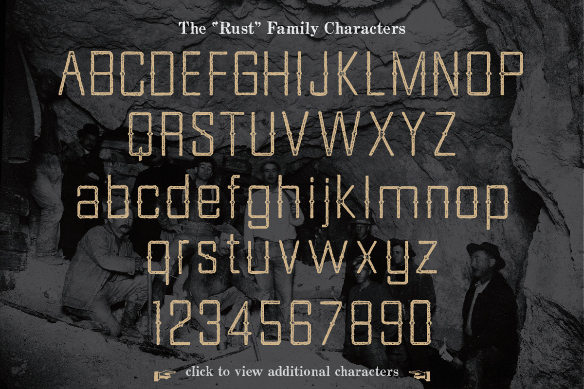 Goldfield Rust + Rough Font, a Serif Font by K Randall Wilcox (Photo 2 of 4)