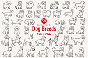 Cute Dog Breed Line Art illustration, an Animal Illustration by Kusumaillustration (Thumbnail 1 of 7)