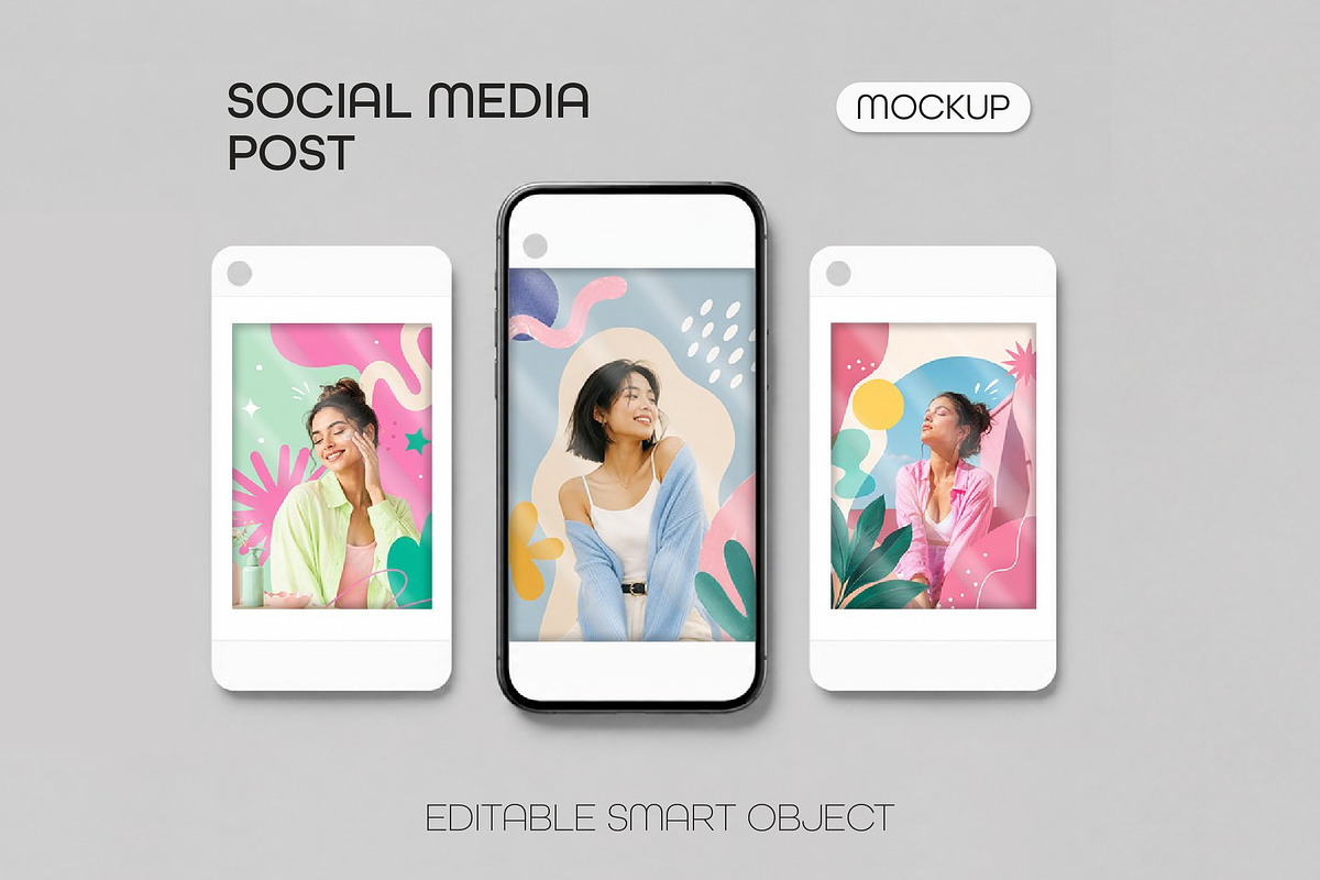 Instagram Social Media Post Mockup, a Social Media Template by studiogstock (Photo 1 of 2)