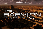 The Babylon Strong Typeface, a Sans Serif Font by Haksen (Thumbnail 8 of 8)