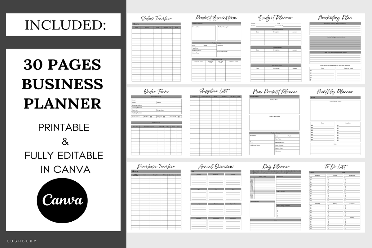 100 Ebook Workbook Template Canva, a Magazine Template by LushBury (Photo 5 of 9)