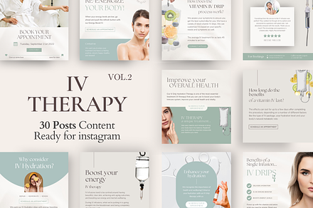 IV Therapy Drip Instagram Posts