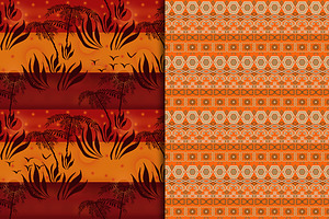 AFRICANA 8 Seamless Patterns Set